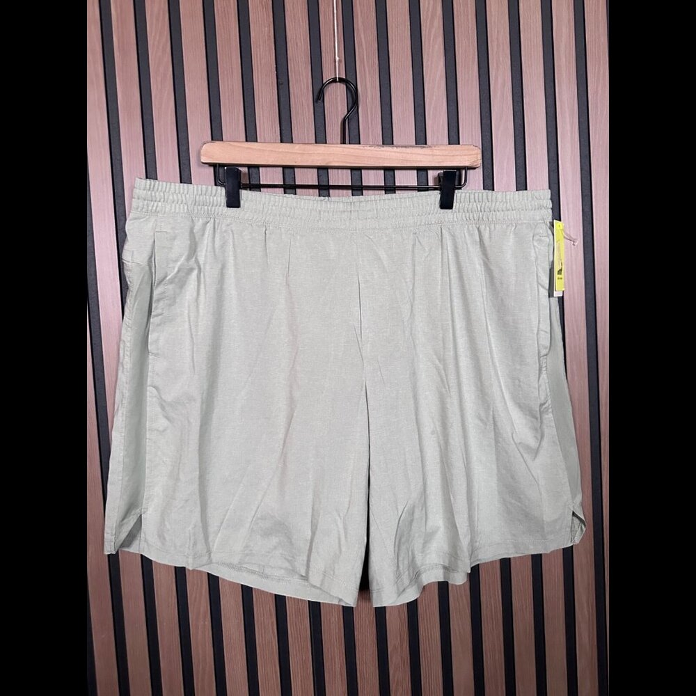 New All in Motion Shorts XXL Men Sage Green Gray Athletic Lined Running 8.5" 2XL